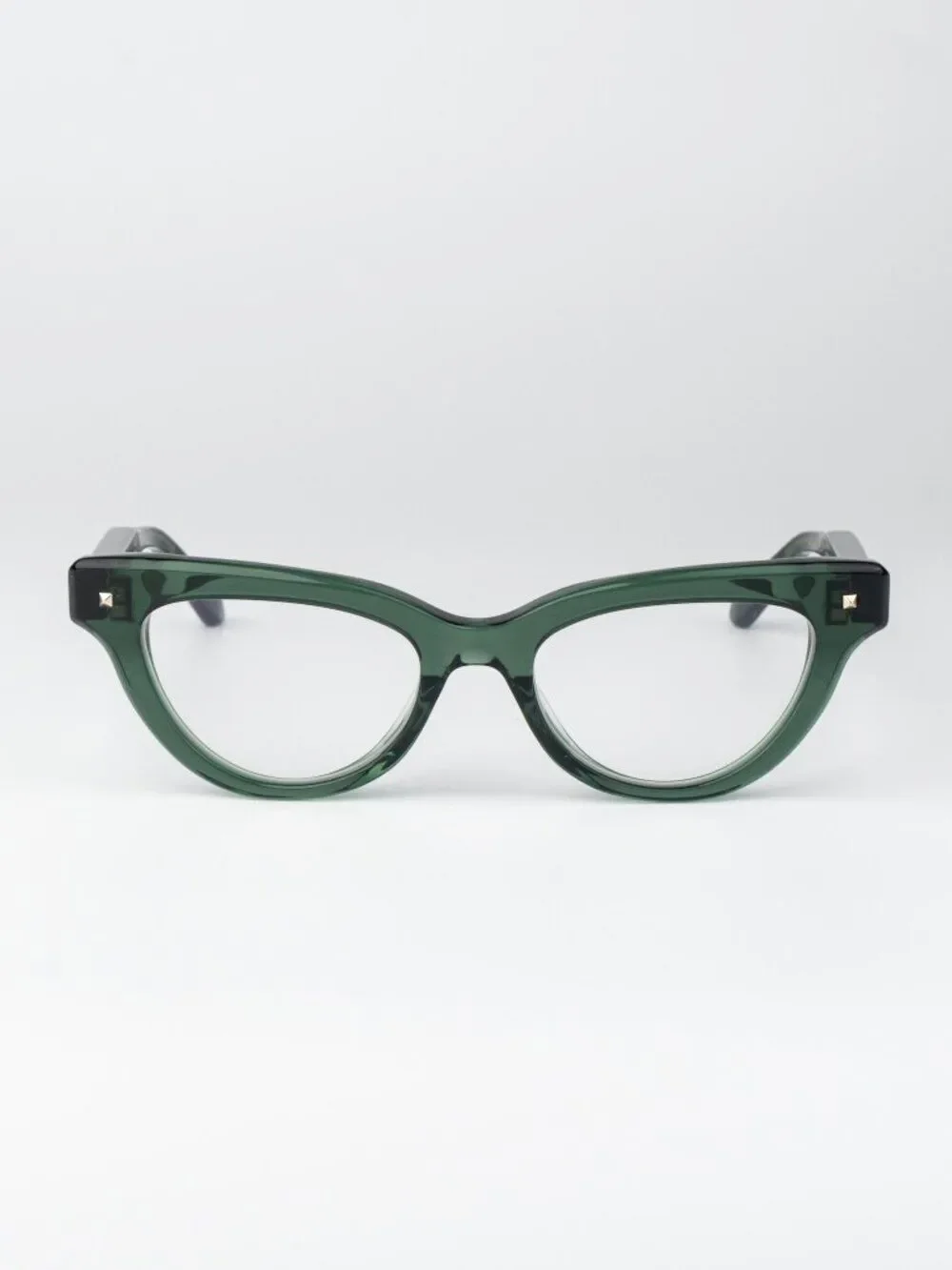 Valentino Women Eyeglasses Crystal Emerald Green Cat Eye V-ESSENTIAL II VLX-124